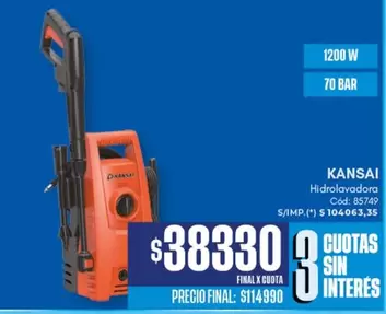 kansai - Hidrolavadora Cod: 85749