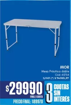 Mor - Mesa Práctica doble