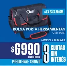 Okey - BOLSA PORTA HERRAMIENTAS