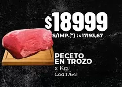 X$ - PECETO EN TROZO