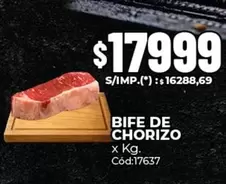 X$ - BIFE DE CHORIZO