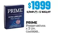 Prime - Preservativos x 3 Un.
