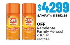 Off - Repelente Family Aerosol