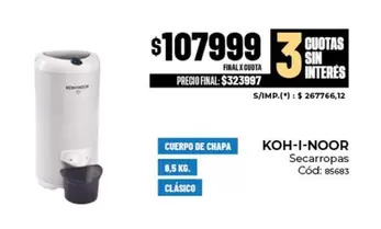 Koh-i-noor - Secarropas