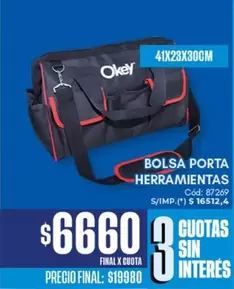 Okey - BOLSA PORTA HERRAMIENTAS