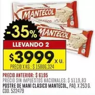 Mantecol - POSTRE DE MANI CLÁSICO MANTECOL