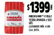 Amanda - YERBA AMANDA x 500 GRS