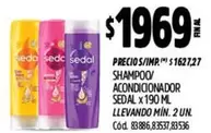Sedal - SHAMPOO/ACONDICIONADOR