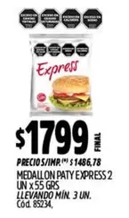 Express - MEDALLON PATY EXPRESS 2 UN