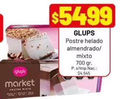 Glups - Postre helado almendrado/ mixto