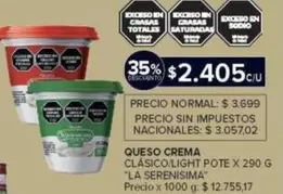 X$ - QUESO CREMA