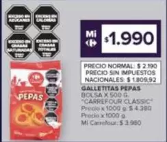 Carrefour - GALLETITAS PEPAS