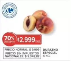 X$ - DURAZNO ESPECIAL