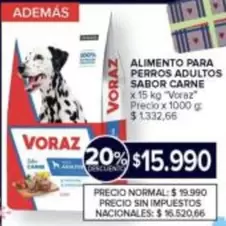 Voraz - ALIMENTO PARA PERROS ADULTOS SABOR CARNE