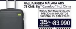 Carrefour - VALIJA RIGIDA MÁLAGA ABS 73 CMS. 8W