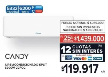 Candy - AIRE ACONDICIONADO SPLIT