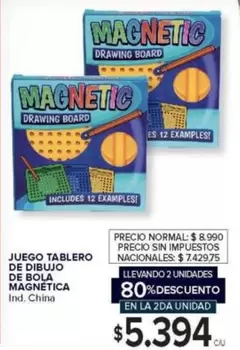 JUEGO TABLERO DE DIBUJO DE BOLA MAGNETICA