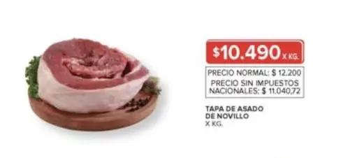 TAPA DE ASADO DE NOVILLO