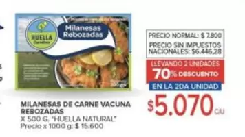 X$ - MILANESAS DE CARNE VACUNA REBOZADAS