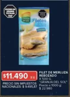 Granja del Sol - FILET DE MERLUZA REBOZADO