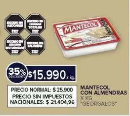 Georgalos - MANTECOL CON ALMENDRAS