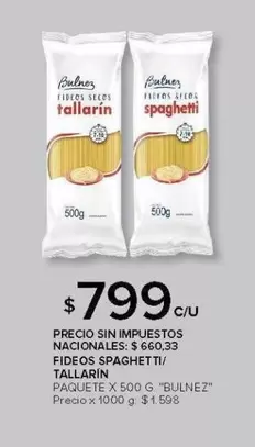 Bulnez - SPAGHETTI / TALLARIN