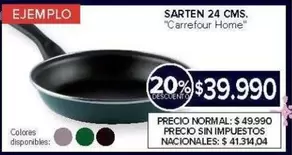 Carrefour home - SARTEN 24 CMS.