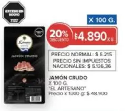 El Artesano - JAMÓN CRUDO