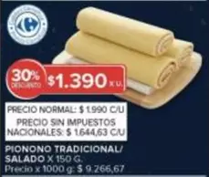 X$ - PIONONO TRADICIONAL/ SALADO