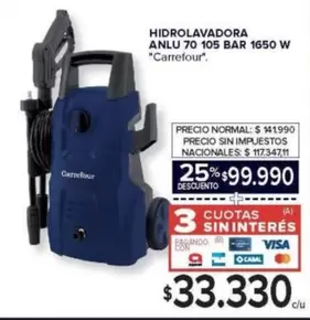 Carrefour - HIDROLAVADORA ANLU 70 105 BAR 1650 W