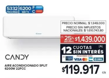 Candy - AIRE ACONDICIONADO SPLIT