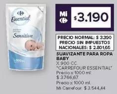 X$ - SUAVIZANTE PARA ROPA BABY