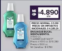 X$ - ENJUAGUE BUCAL MENTA/MENTOL