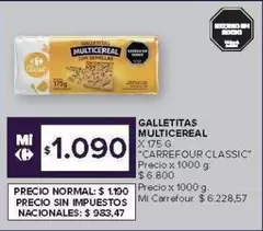 X$ - GALLETITAS MULTICEREAL