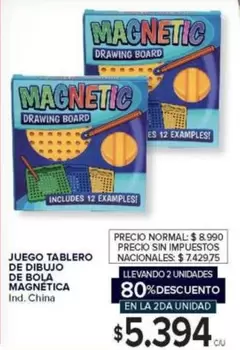 JUEGO TABLERO DE DIBUJO DE BOLA MAGNETICA