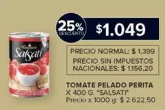 Salsati - TOMATE PELADO PERITA
