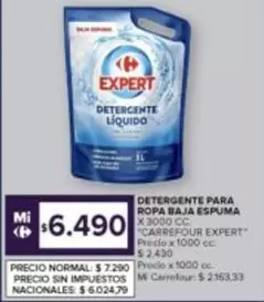 Carrefour - DETERGENTE PARA ROPA BAJA ESPUMA