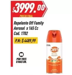 Off -  Family Aerosol x 165 Cc Cod. 1702