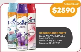 Poett - DESODORANTE