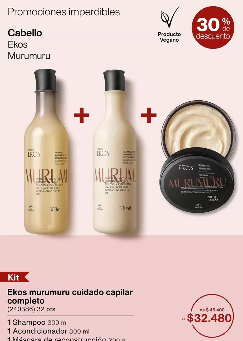 Amazonia - Murumuru Cuidado Capilar Completo