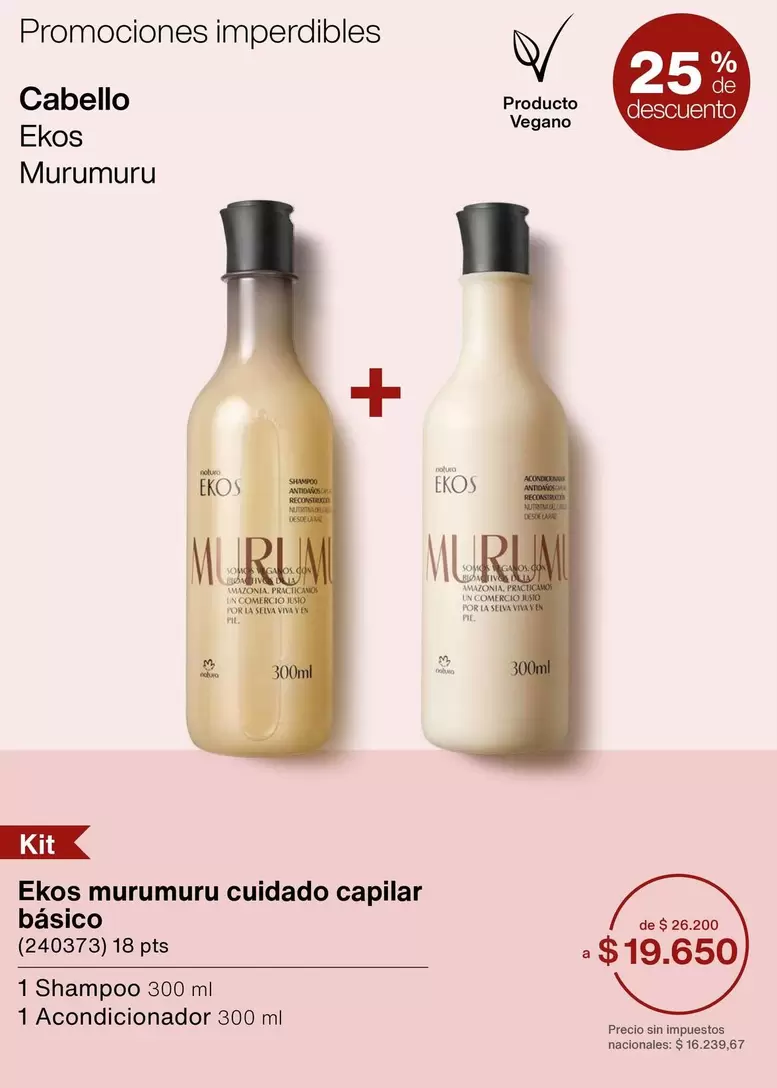 Dia - murumuru cuidado capilar básico