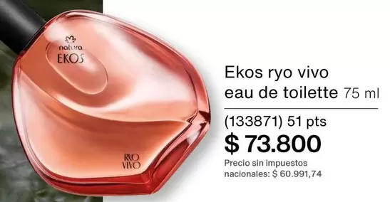 Natura - ryo vivo eau de toilette 75 ml