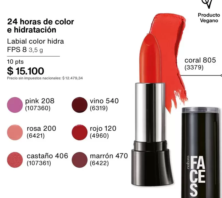 Rojo - Labial color hidra