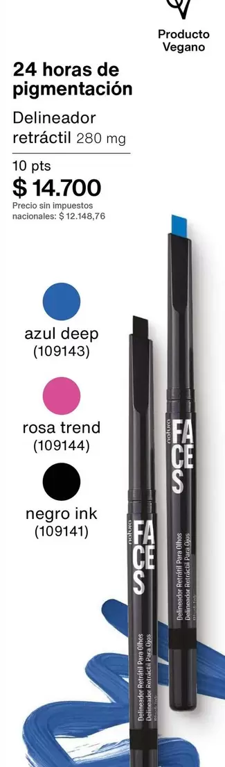 Negro - Delineador retráctil 280 mg
