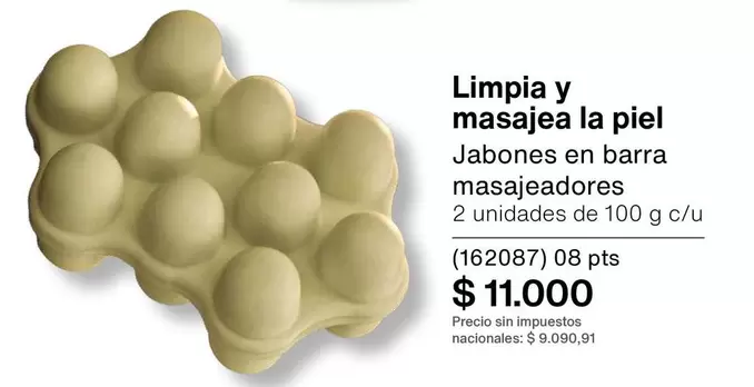 Jabones en barra masajeadores