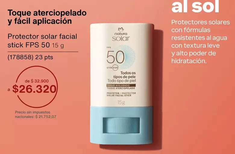 Sol - Protector solar facial stick FPS 50 15 g