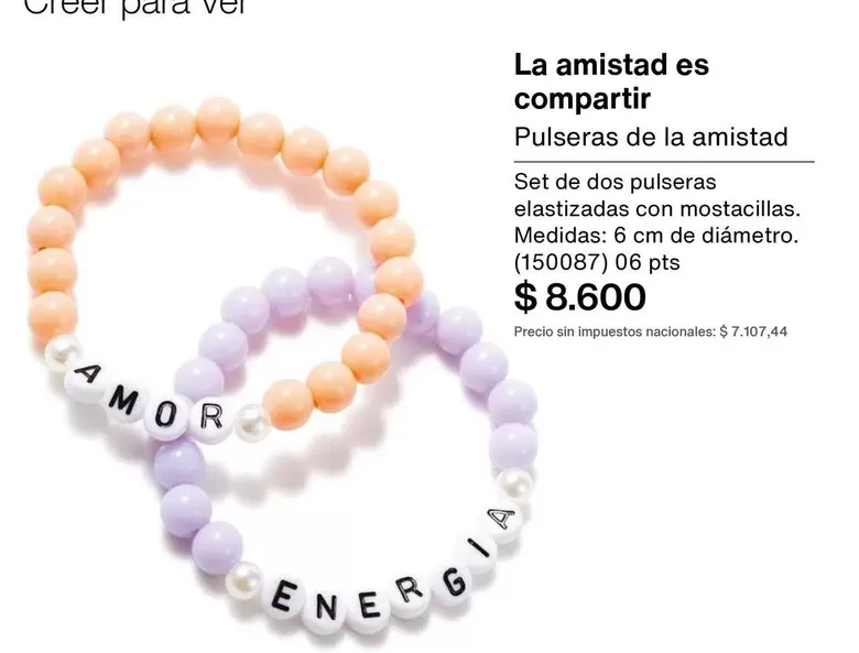 Amor - Pulseras de la amistad