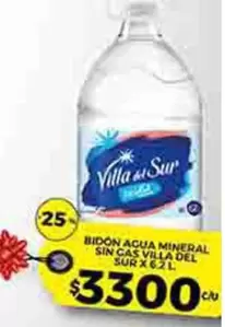 Villa del Sur - AGUA MINERAL SIN CAS