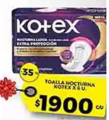 Kotex - TOALLA NOCTURNA