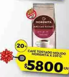 Morenita - CAFE TOSTADO MOLIDO